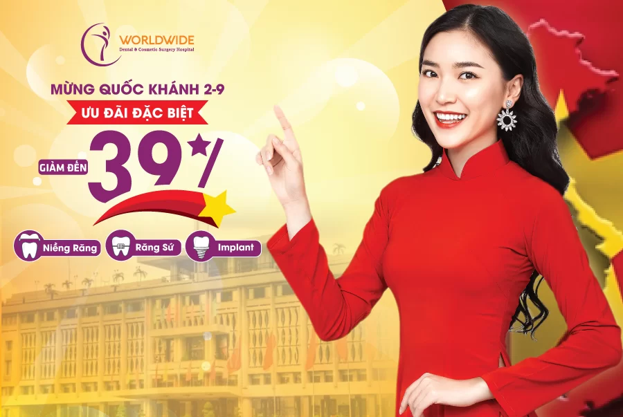 MỪNG QUỐC KHÁNH 2/9 - ƯU ĐÃI ĐẶC BIỆT ƯU ĐÃI QUỐC KHÁNH NHA KHOA