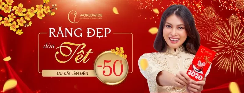 RĂNG ĐẸP ĐÓN TẾT ƯU ĐÃI BẤT NGỜ LÊN ĐẾN 50% răng đẹp đón tết