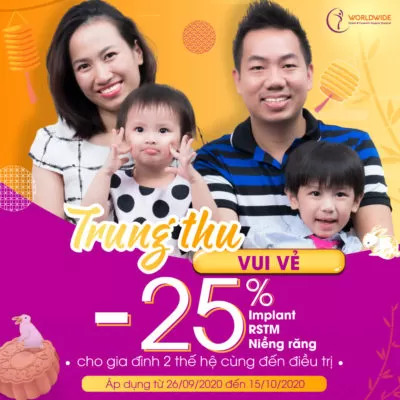 Ưu đãi nha khoa mùa Trung Thu Trung thu sum vầy, cả gia đình cùng cười rạng rỡ