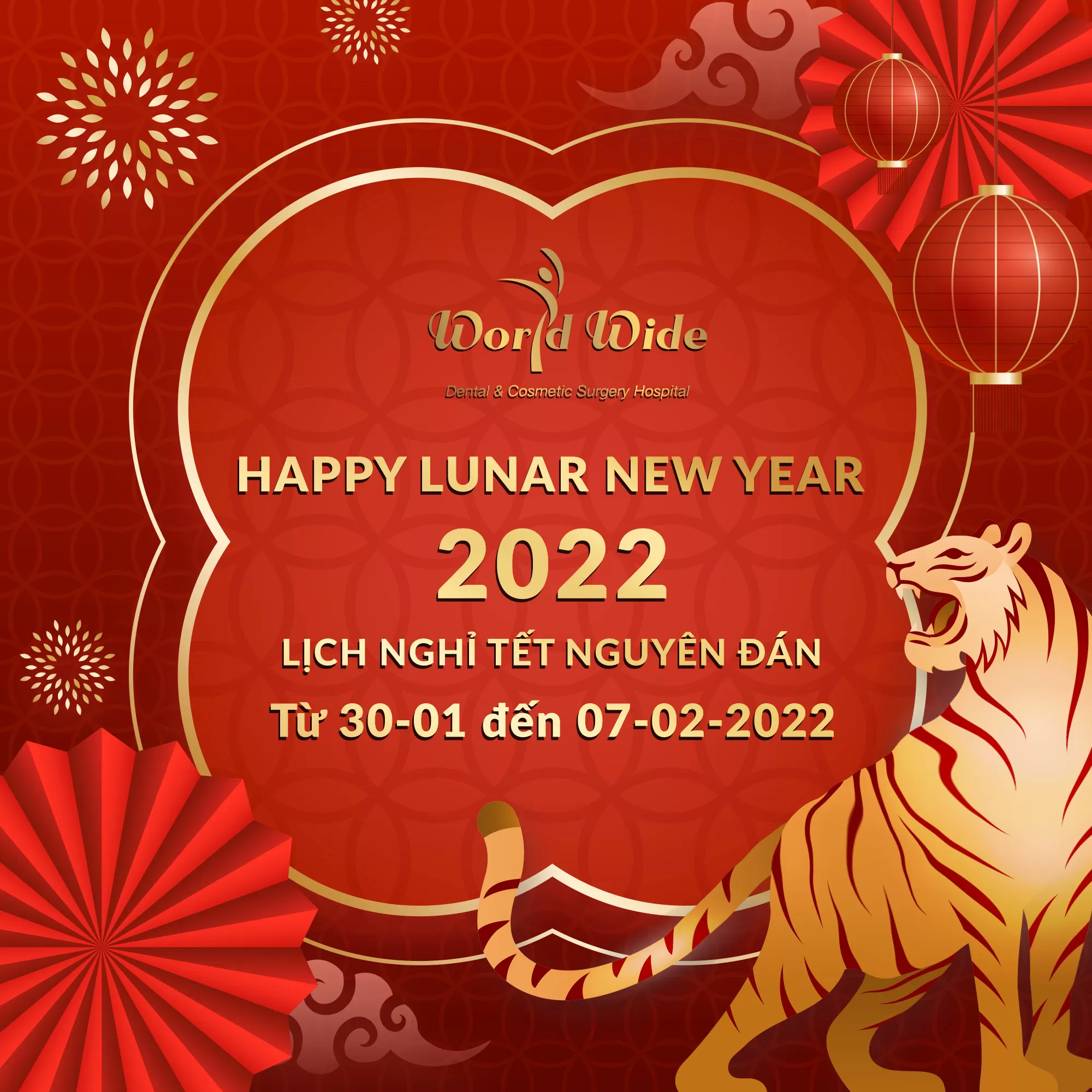 LỊCH NGHỈ TẾT NGUYÊN ĐÁN 2022