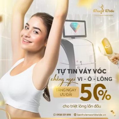 Phương pháp triệt lông mặt vĩnh viễn và chi phí điều trị ưu đãi triệt lông